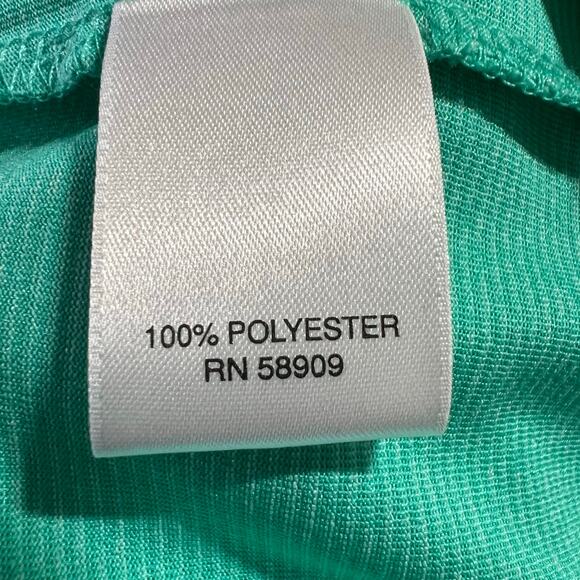 Roundtree & Yorke Men's Performance Polo Shirt Size XL Green Stretch - Picture 4 of 5